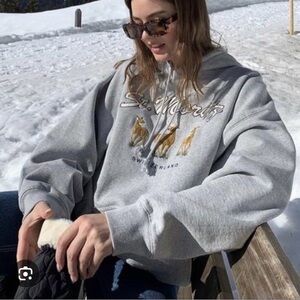 Brandy Melville st. Moritz Switzerland deer sweatshirt
